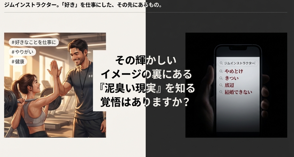 ジムインストラクターはやめとけと言われる泥臭い現実と覚悟