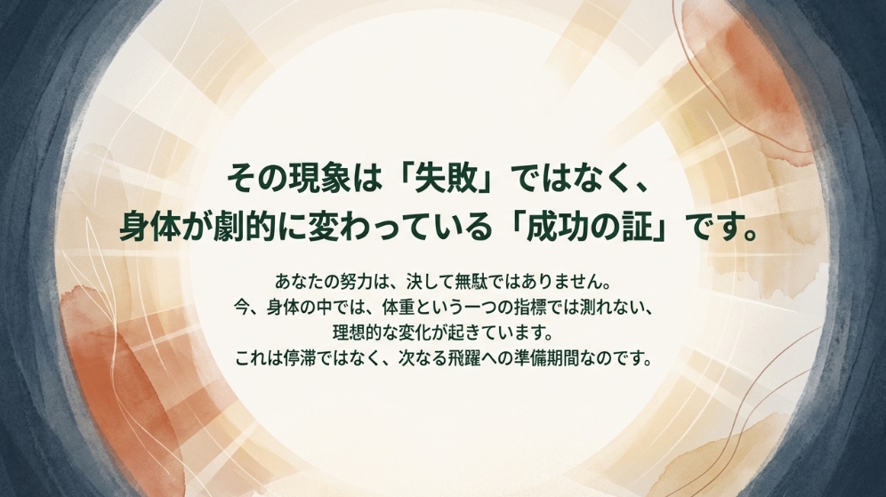 体重が変わらない現象は失敗ではなく身体が劇的に変わっている成功の証
