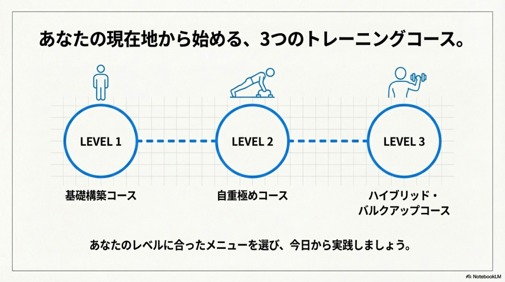 レベル別のおすすめメニュー紹介