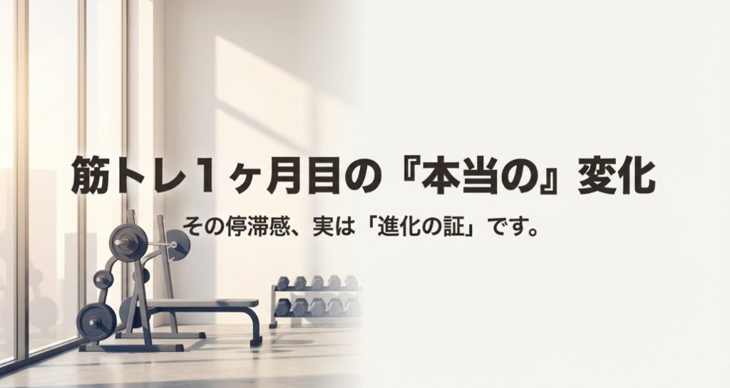 男の筋トレで身体はいつから変わるのか