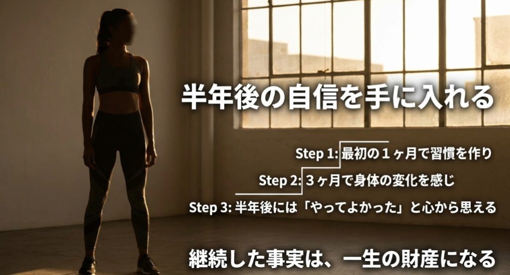 腹筋ローラーを半年継続して得られる自信と成功への3ステップ